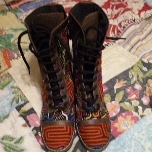 Colorful Patterned Women's Boots Made In Columbia